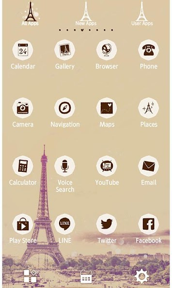Eiffel Tower Theme-Paris sky-