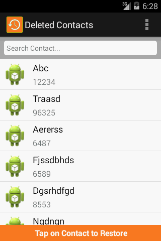 Restore Contacts