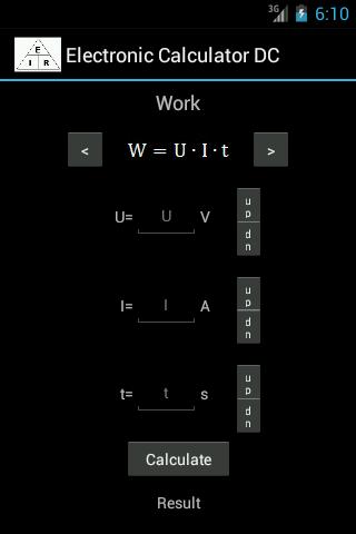 Electronic calculator DC Trial