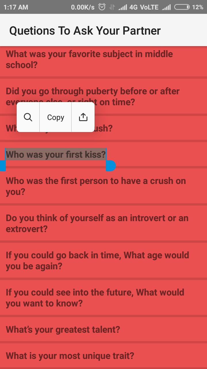 Questions To Ask Your Partner