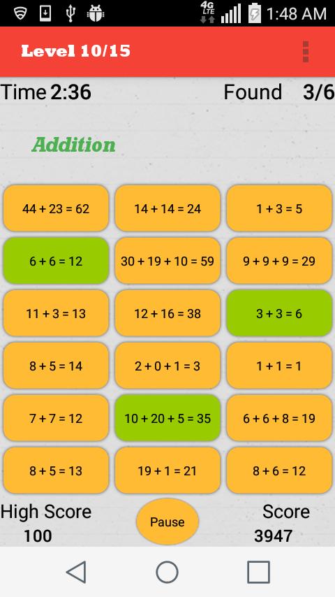 Basic Math Test