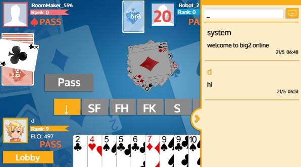 Big 2 PVP Card Game