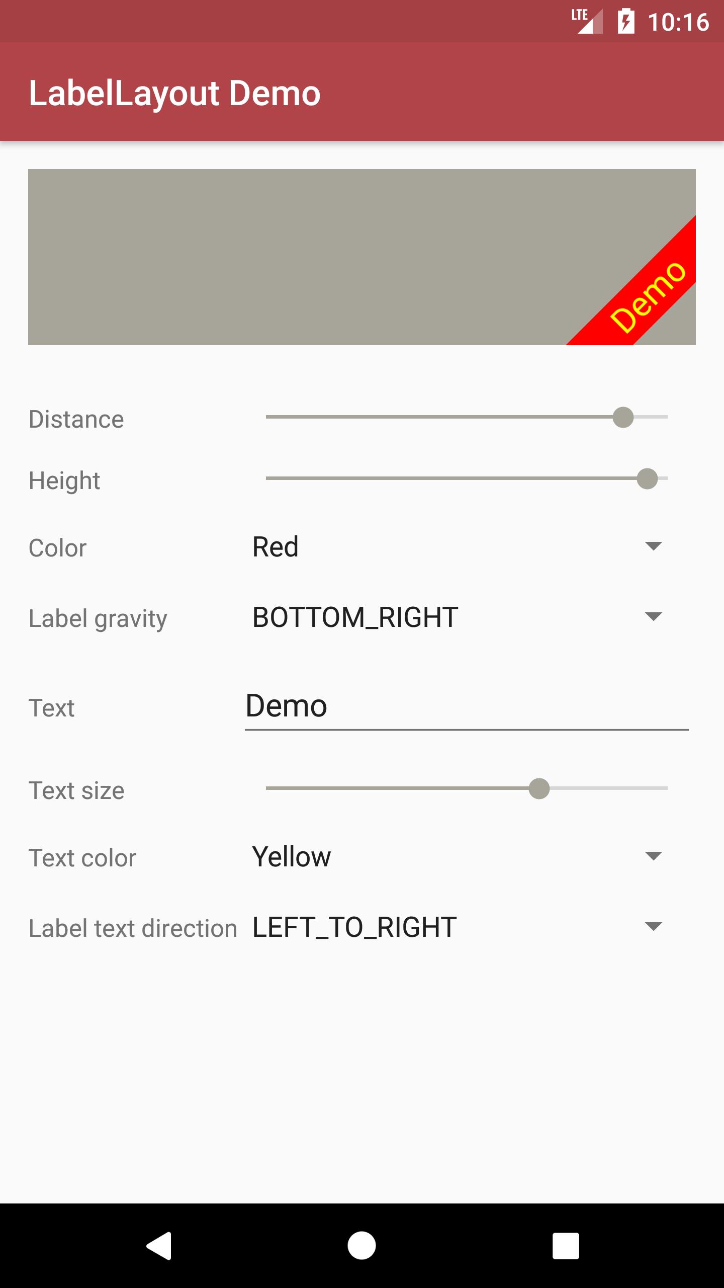 LabelLayout Demo