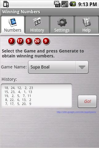 Winning Numbers (Free)