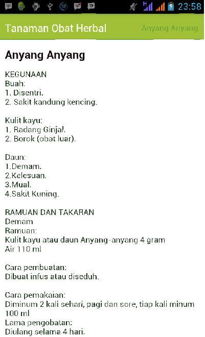 Tanaman Obat herbal