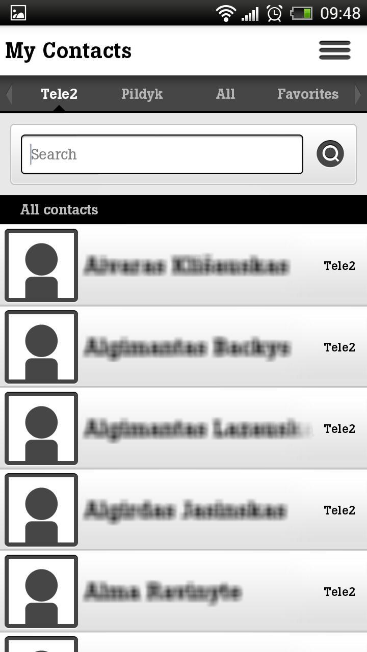 My Contacts