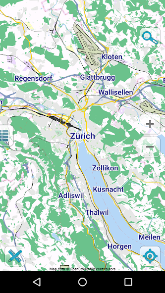 Map of Zurich offline