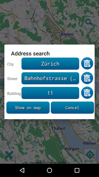 Map of Zurich offline
