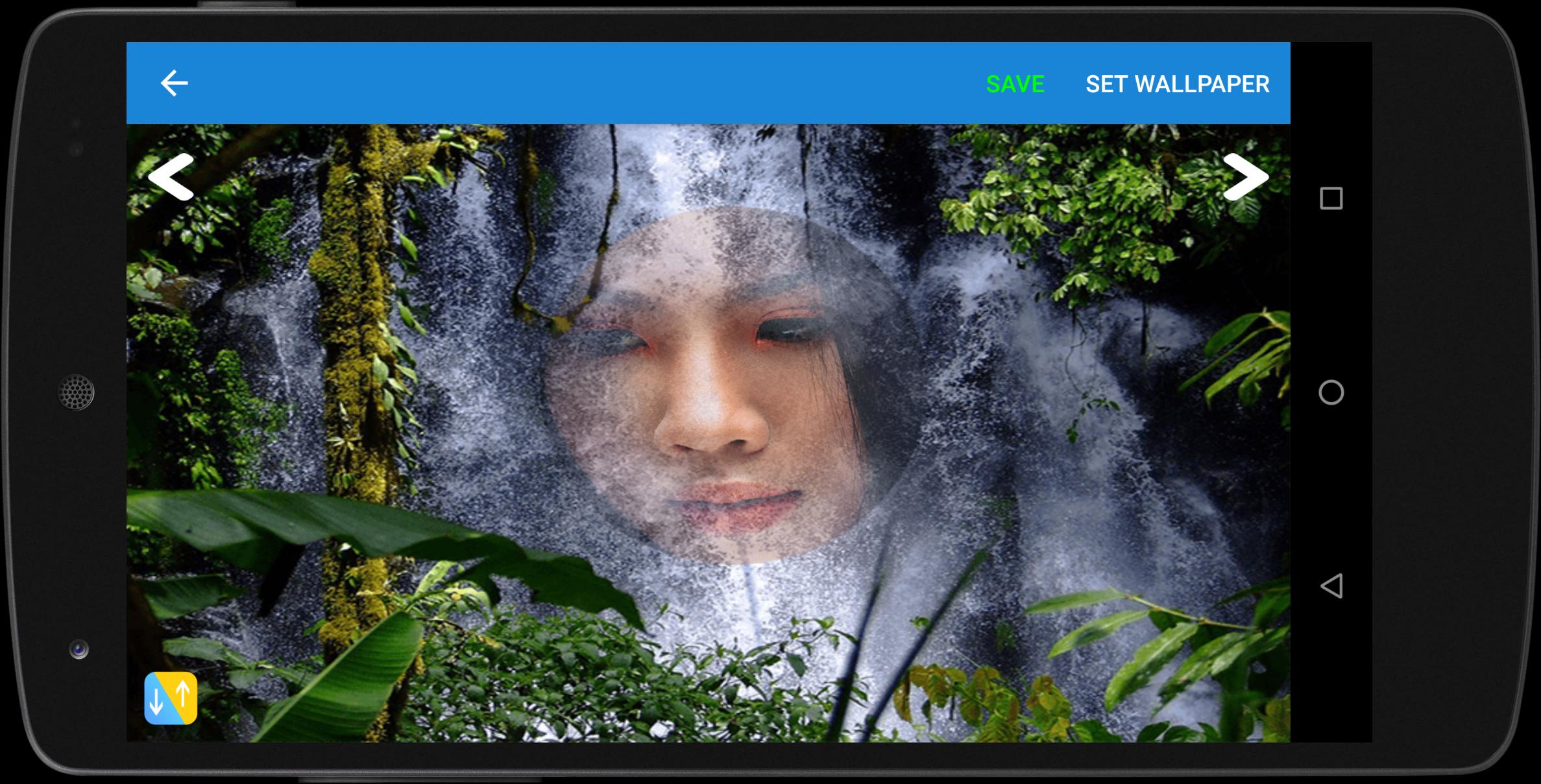 Waterfall Image Frame Photo Editor