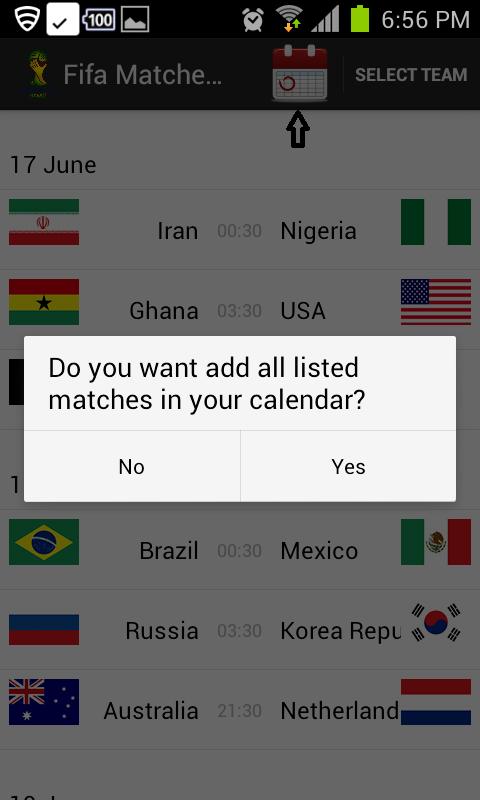 Football WorldCup'14 Scheduler