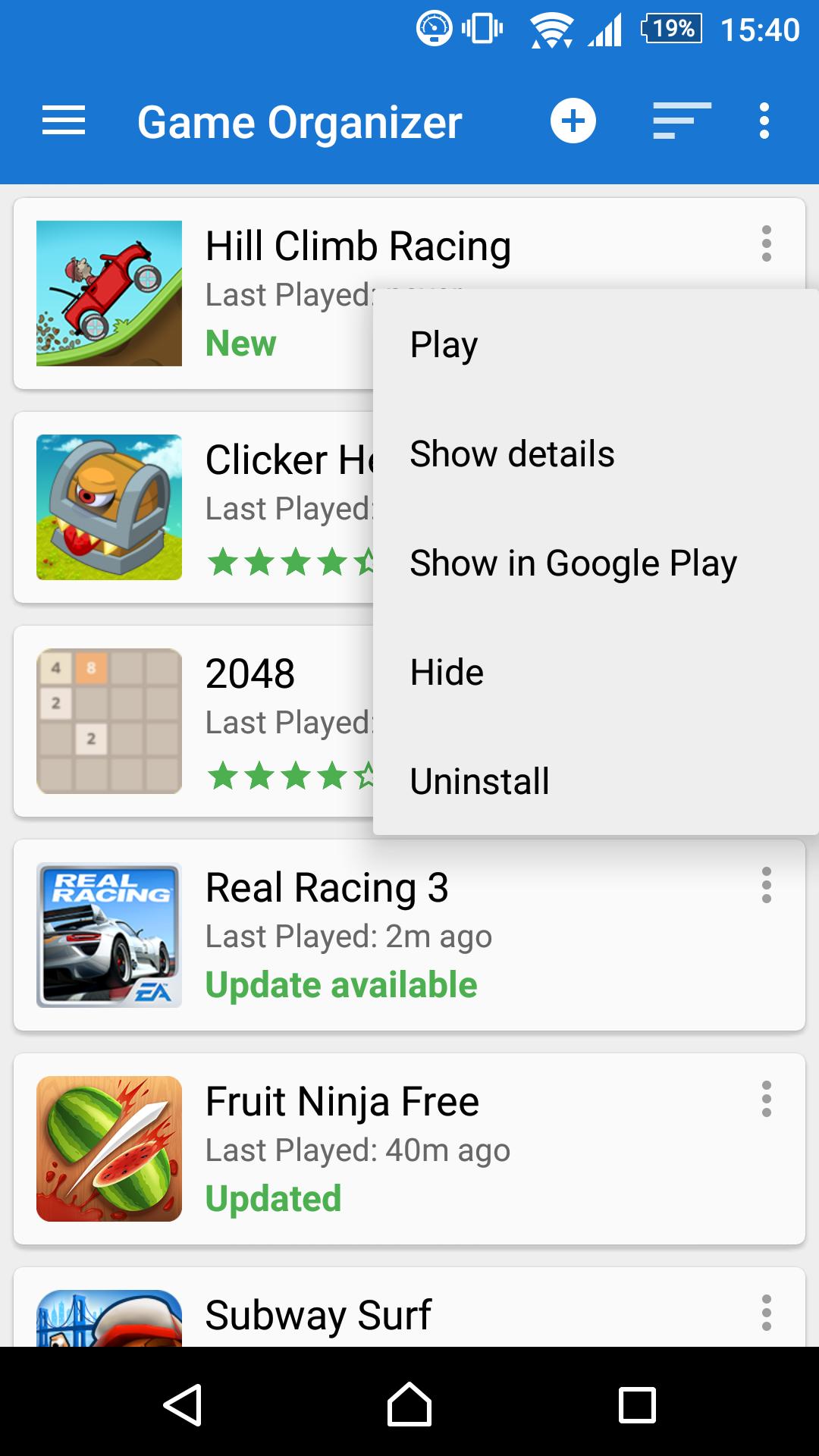 Game Organizer