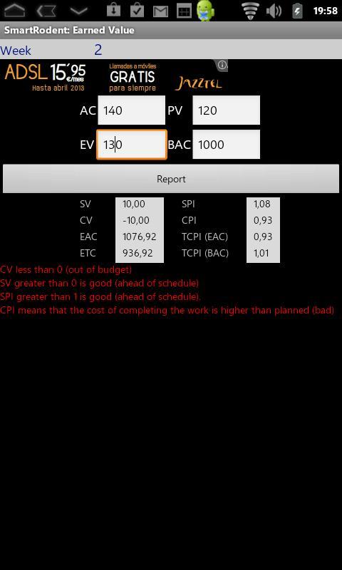 SmartRodent: Earned Value