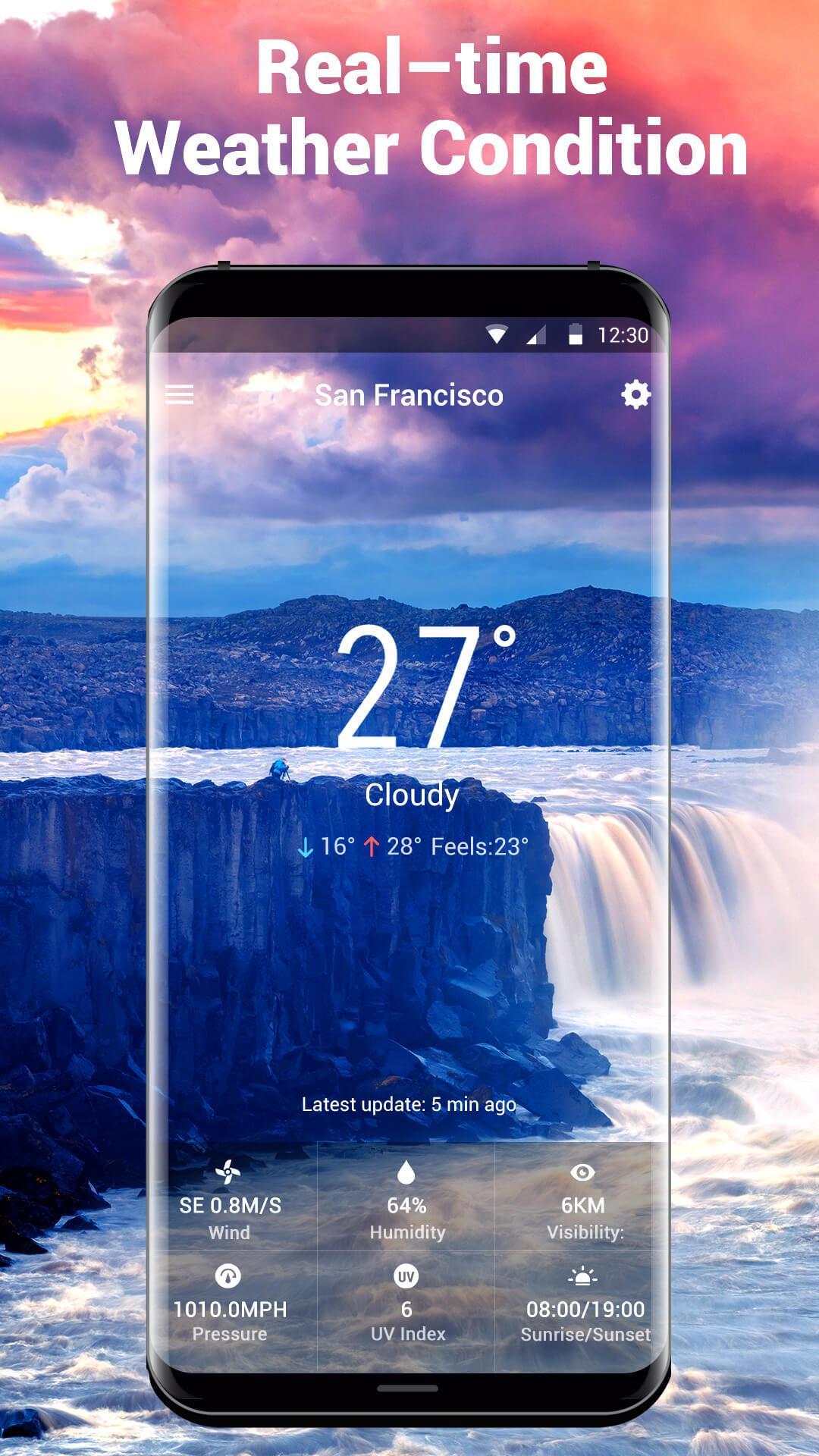 Sunrise&Sunset weather app .