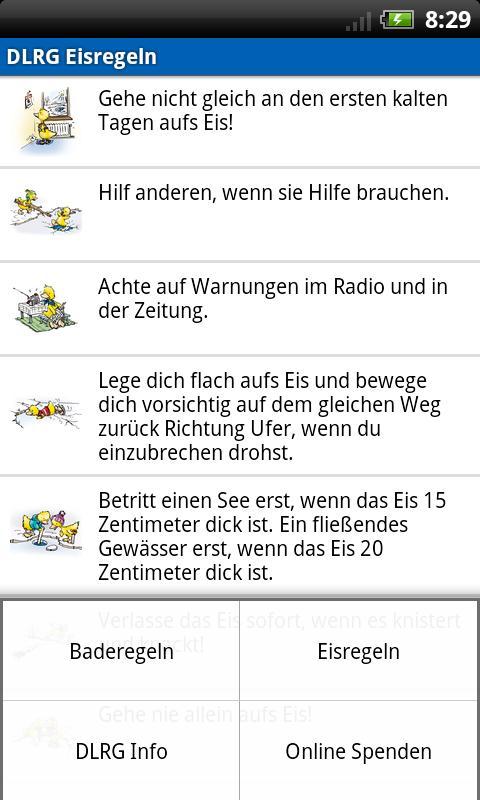 DLRG Baderegeln