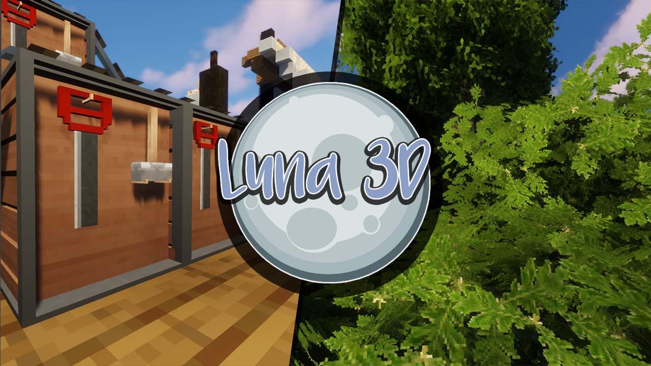 حزمة موارد Minecraft Luna 3D