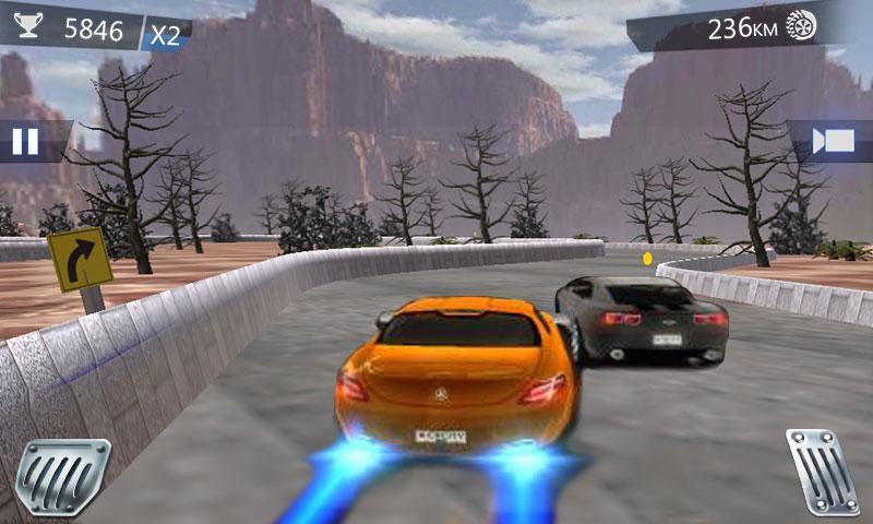 Highway Traffic Racing Car