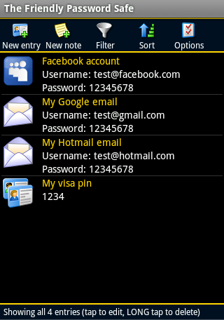 Friendly Password Safe