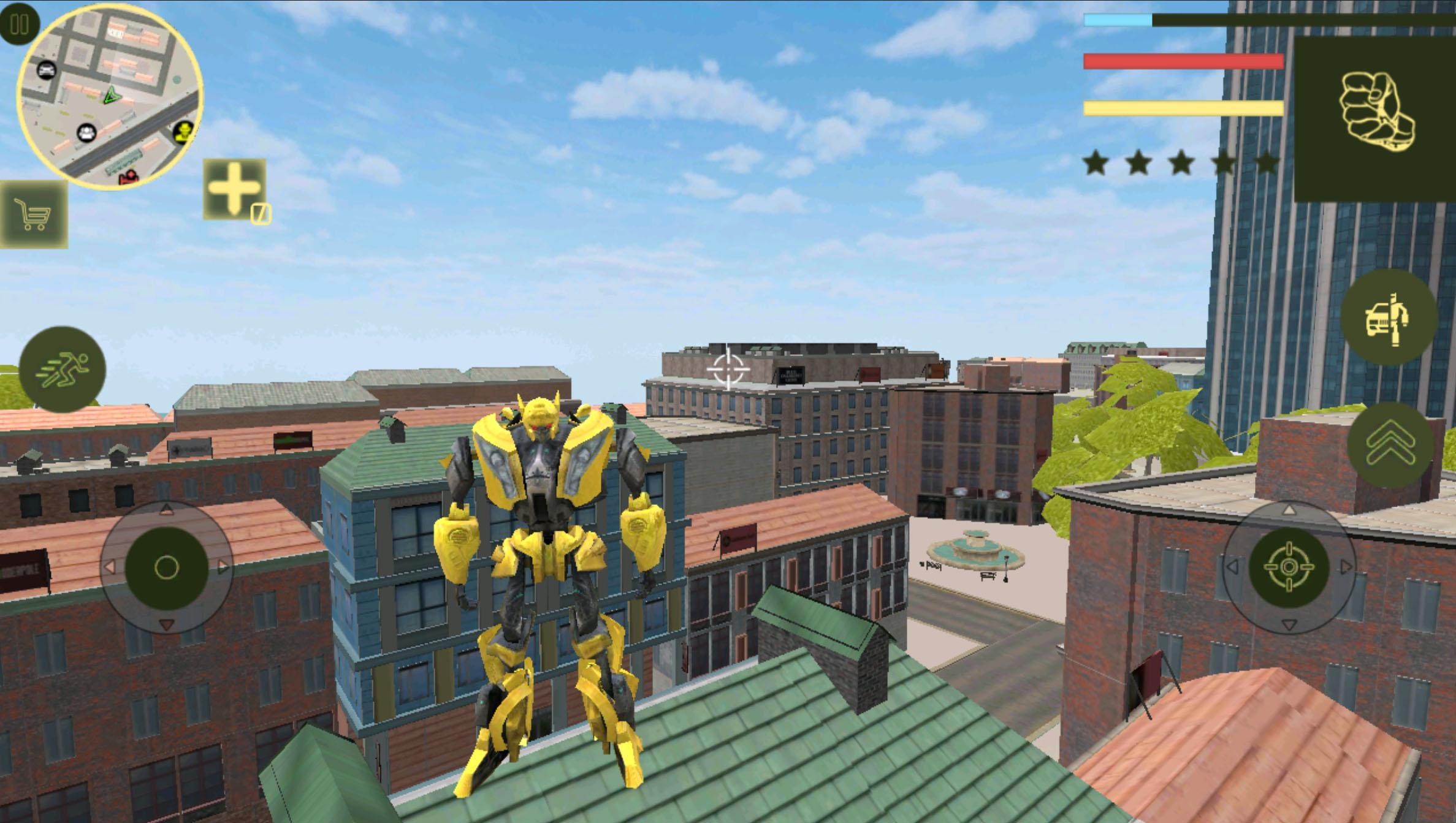 Golden Robot Car