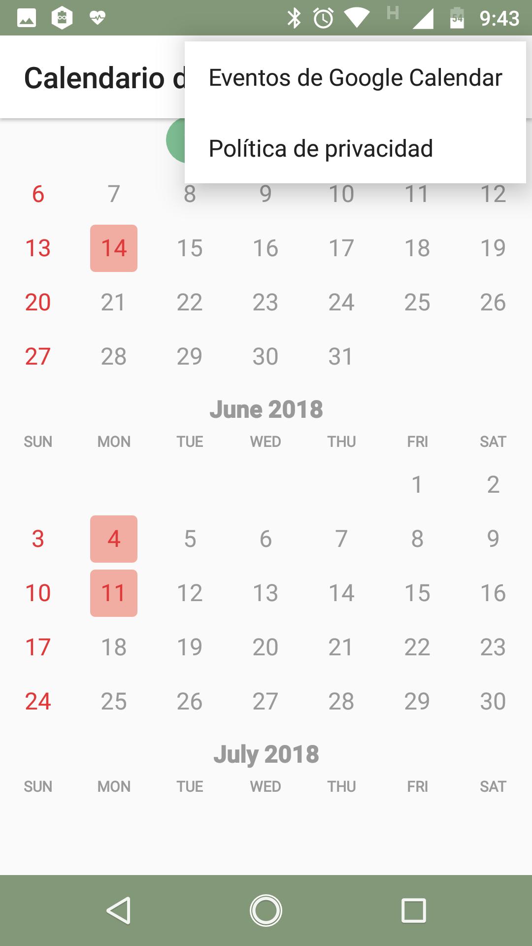 Calendario Festivos Colombia