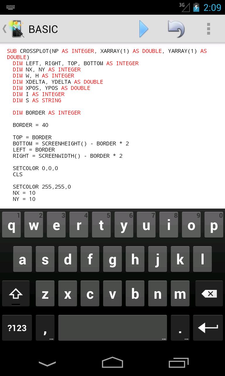 Mobile BASIC