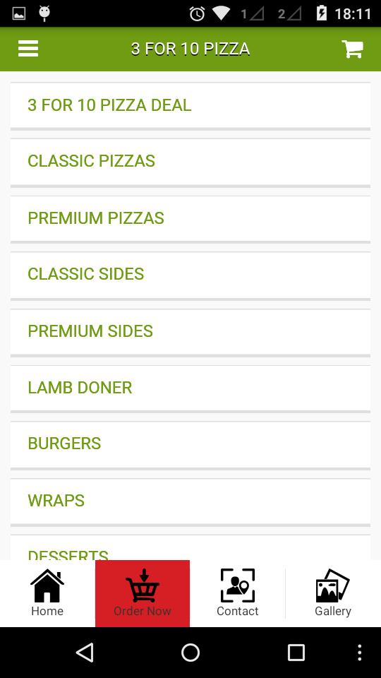 3 for 10 Pizza
