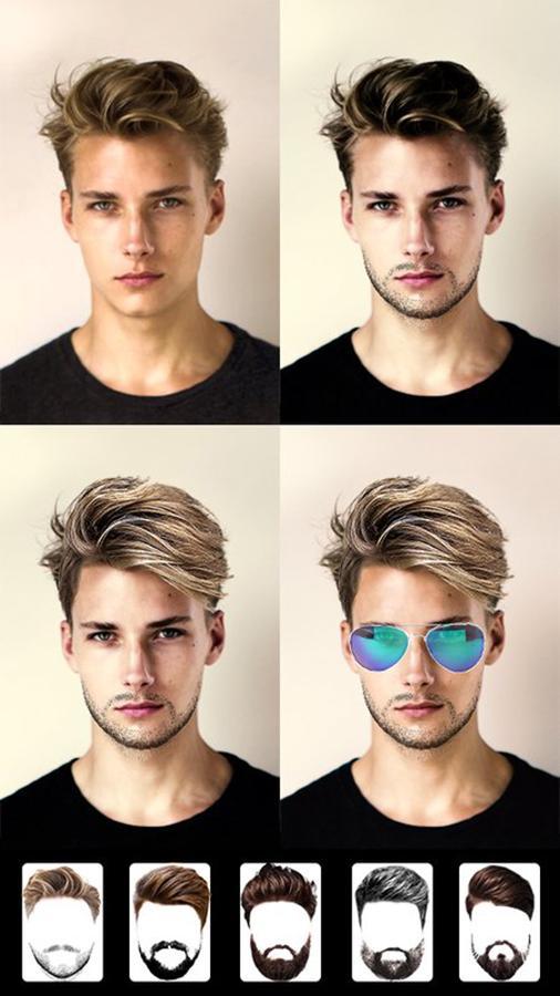 Man Hairstyle Photo Editor - Beard Man Mustache
