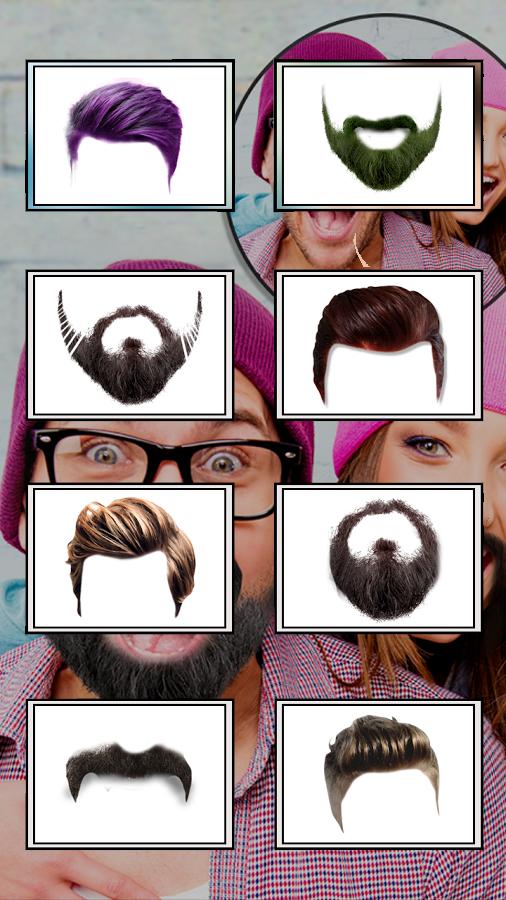 Man Hairstyle Photo Editor - Beard Man Mustache