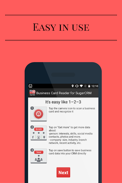 Business Card Reader for Sugar