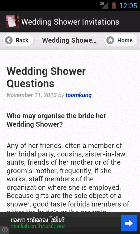 Wedding Shower Invitations