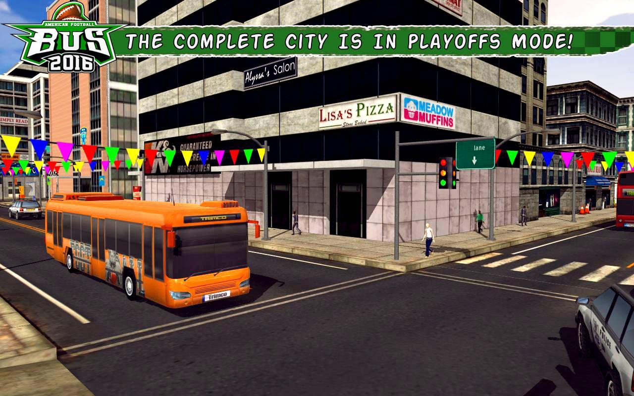 American Football Bus