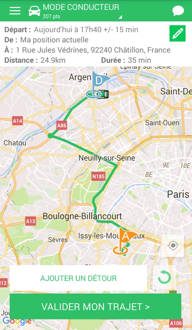 Microstop covoiturage