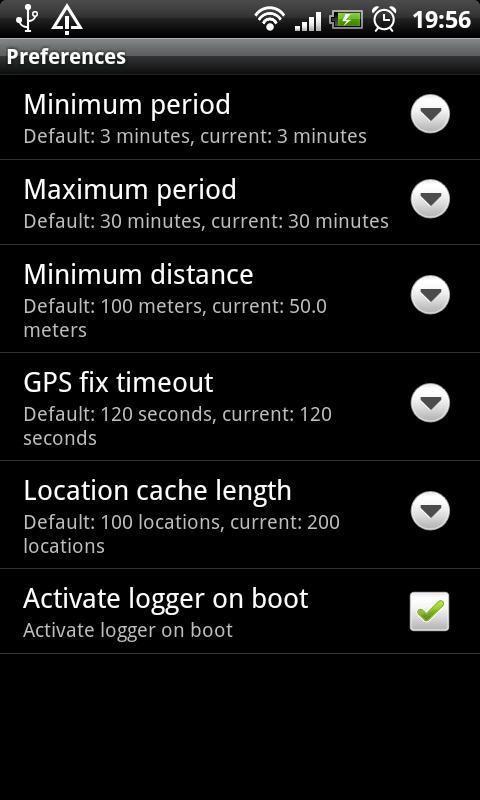 Smart GPS logger