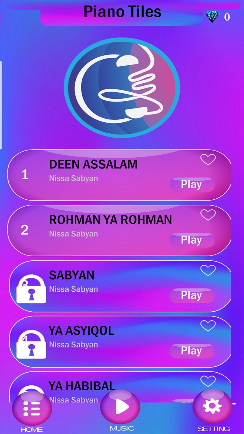 Nissa Sabyan Piano Game