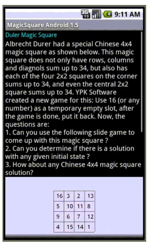 15-puzzle MagicSquare game