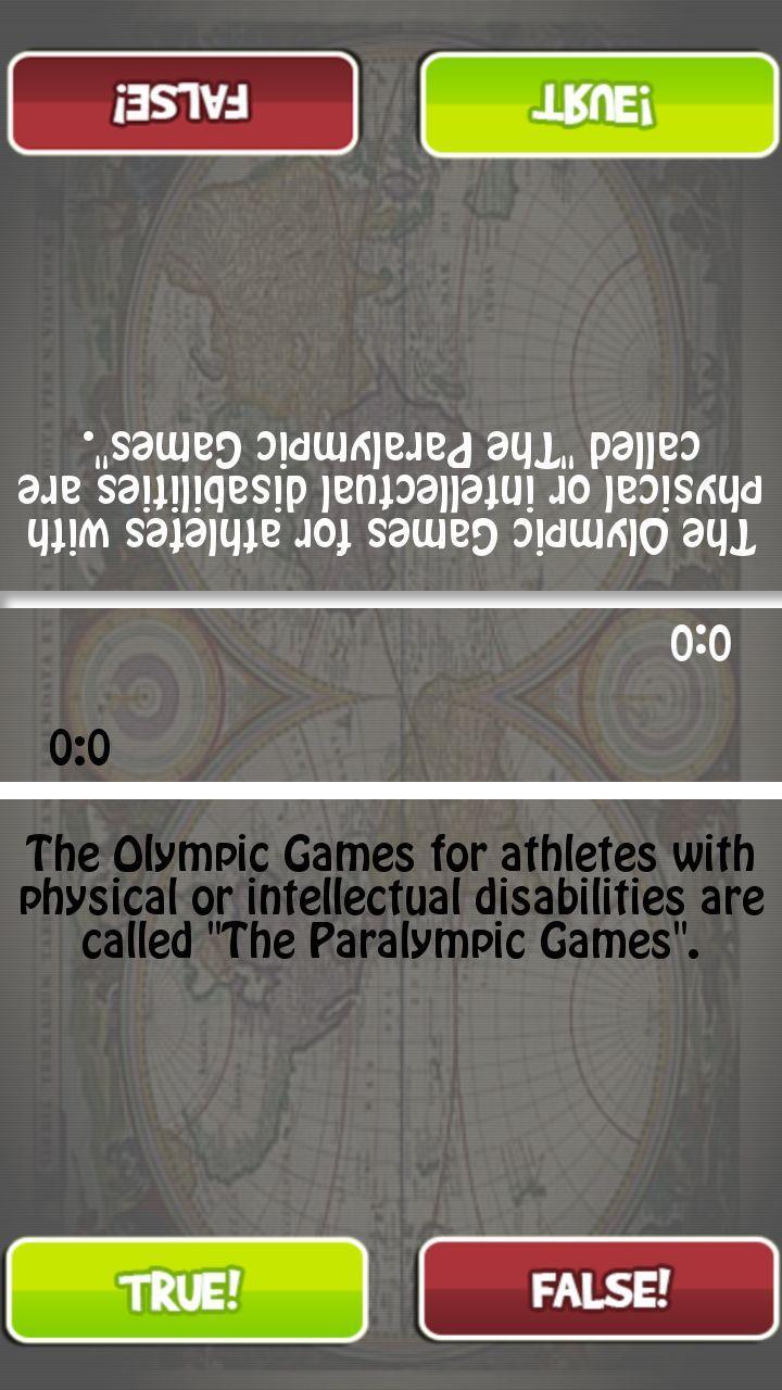 True or False Quiz - PLACES