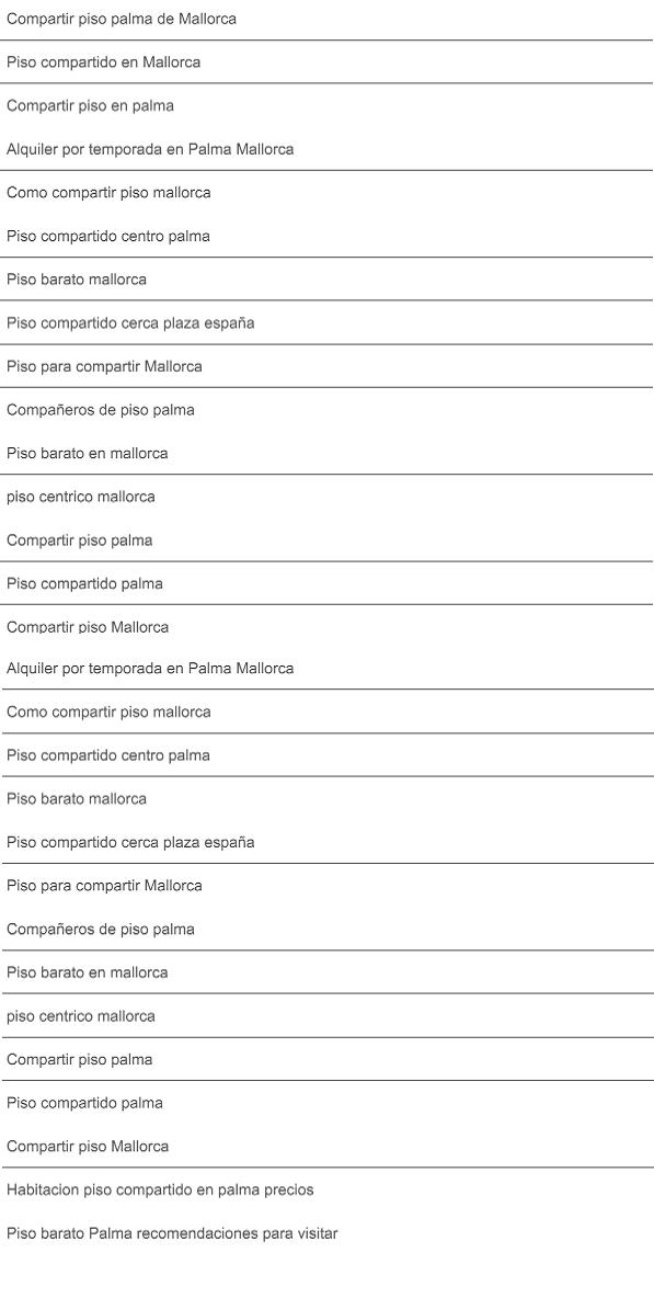 Compartir piso Mallorca
