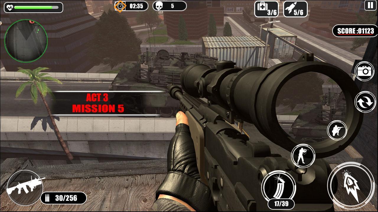 Alone Army Sniper Shooting