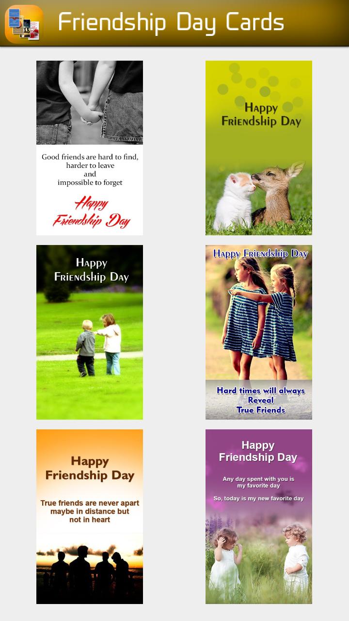 Friendship cards 4 whatsapp