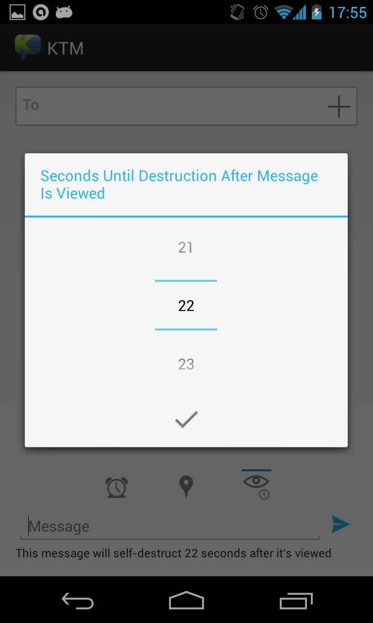 KTM (Kill The Message)