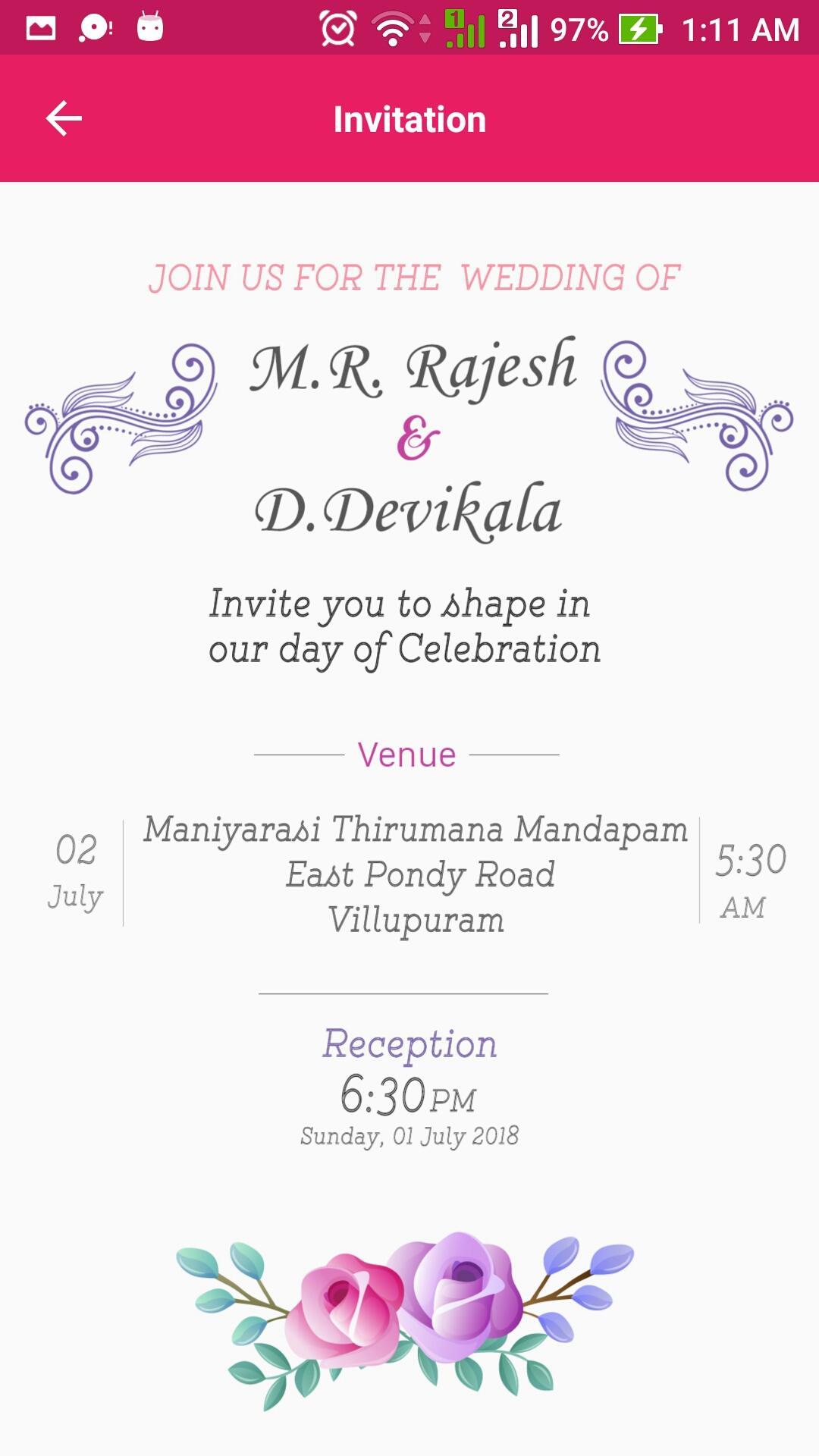 Rajesh weds DeviKala