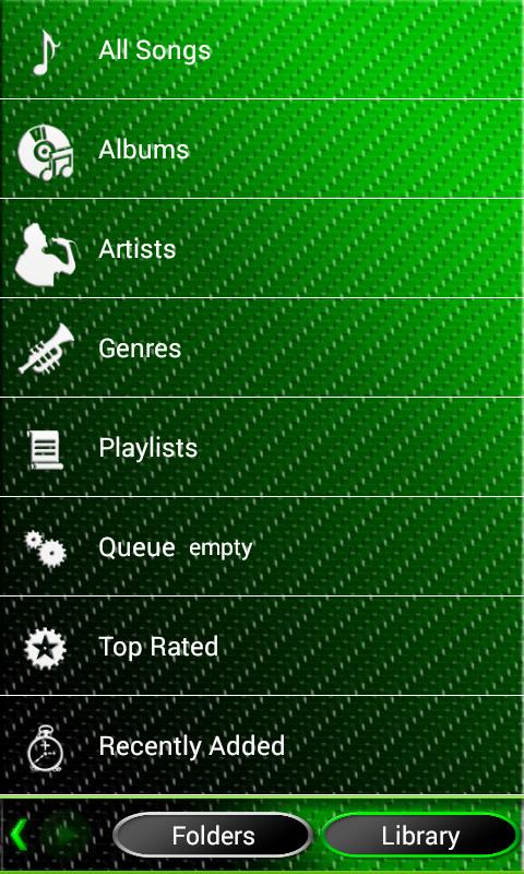 Poweramp Skin Green Neon