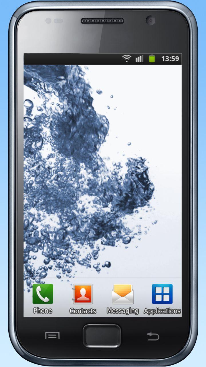 Water drops, bubbles, waves