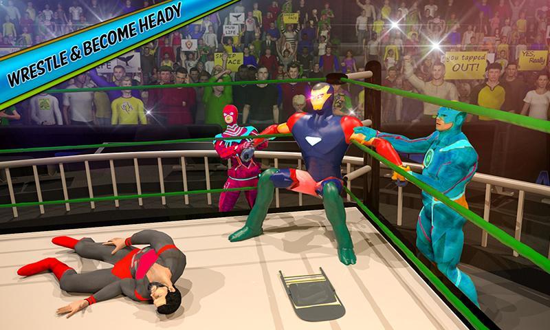 Bodybuilder Fighting Club Superhero Wrestling Game