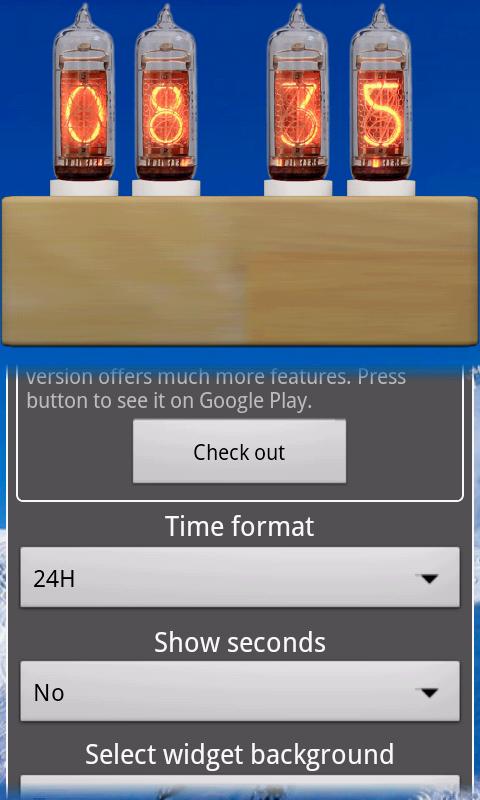 Nixie Tube Clock Widget (LITE)