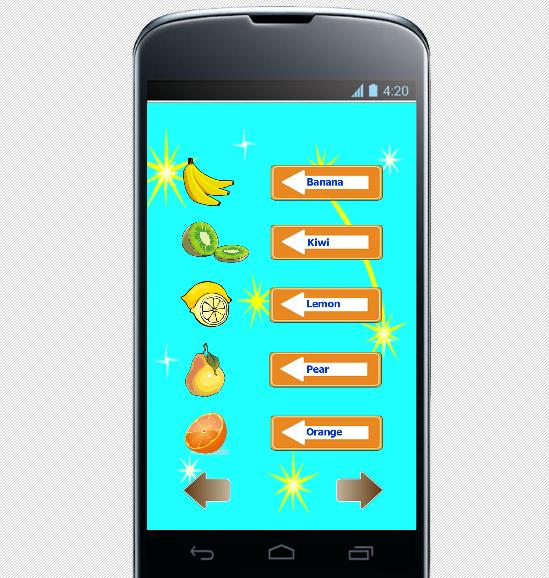 English vocabulary fruit words