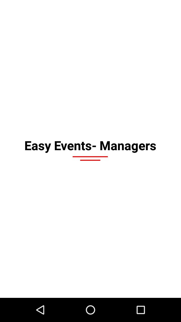 Easy Event - Manager