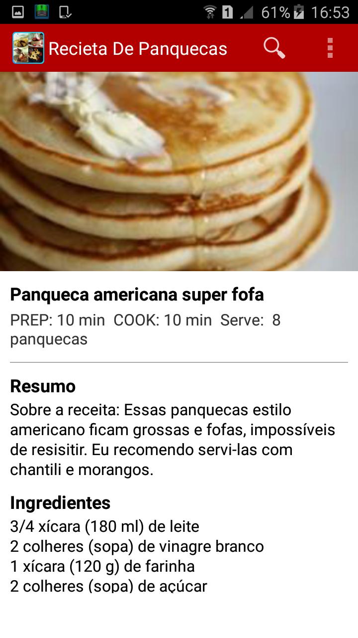 Receita De Panquecas