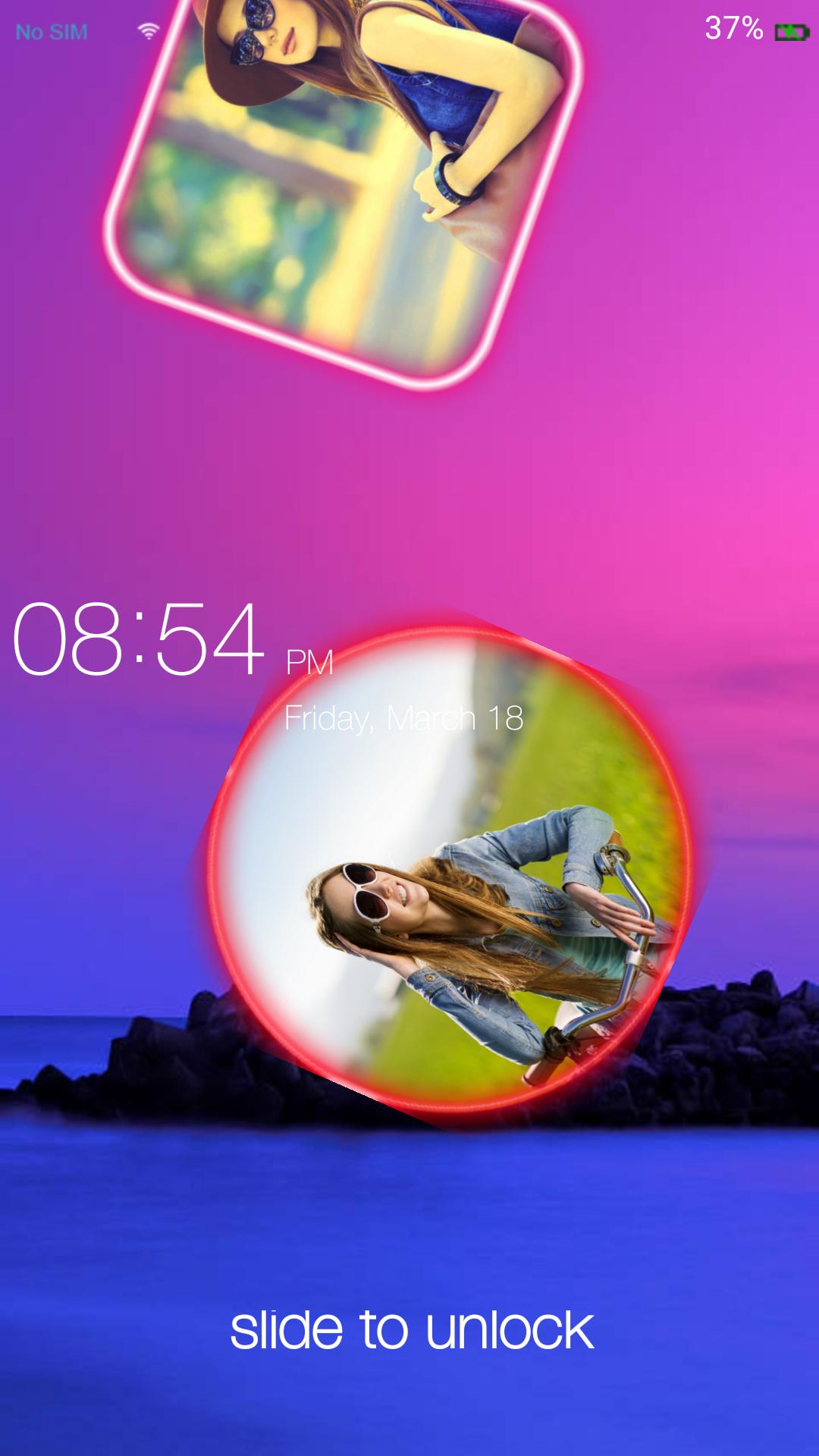 Dual Photo Keypad Lock Screen