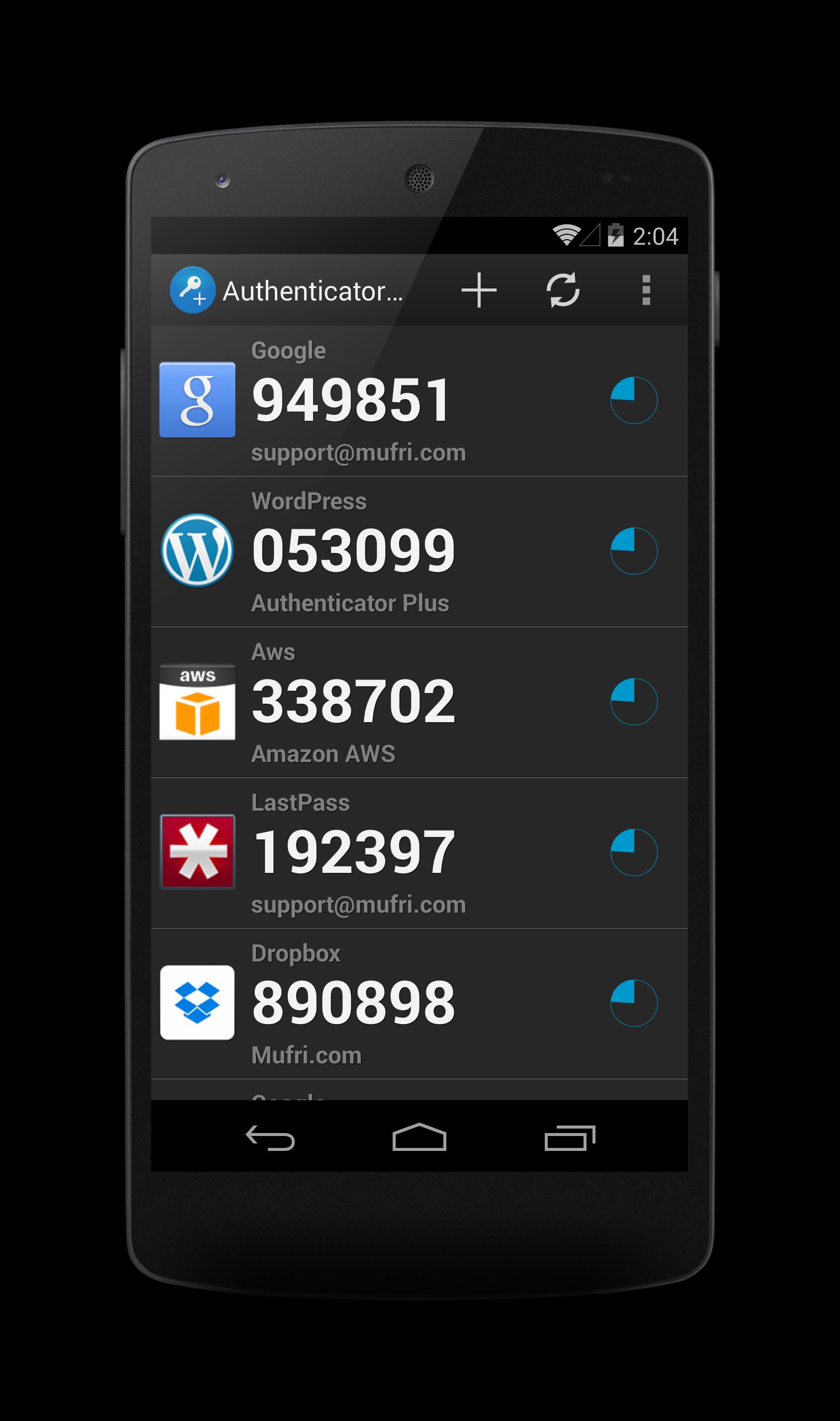 Authenticator Plus Sync
