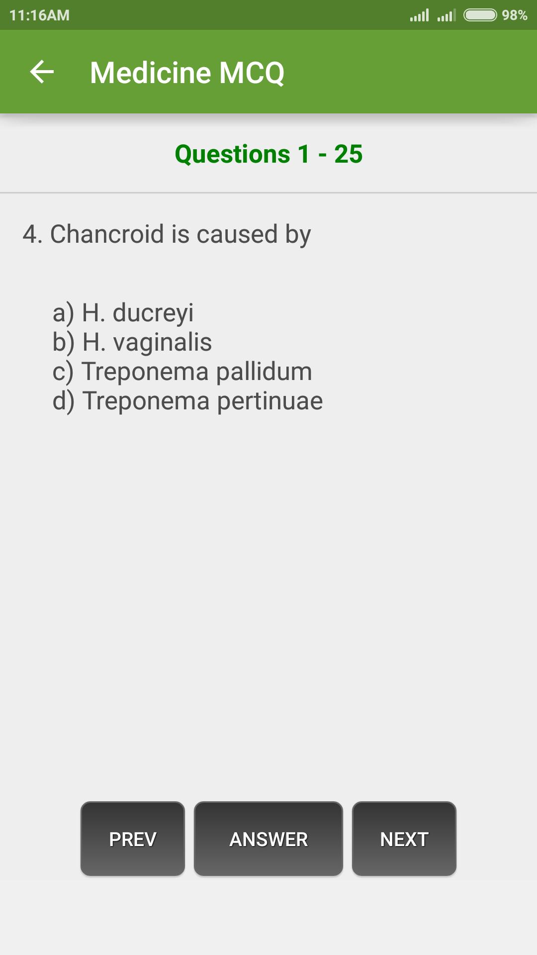Medicine MCQ